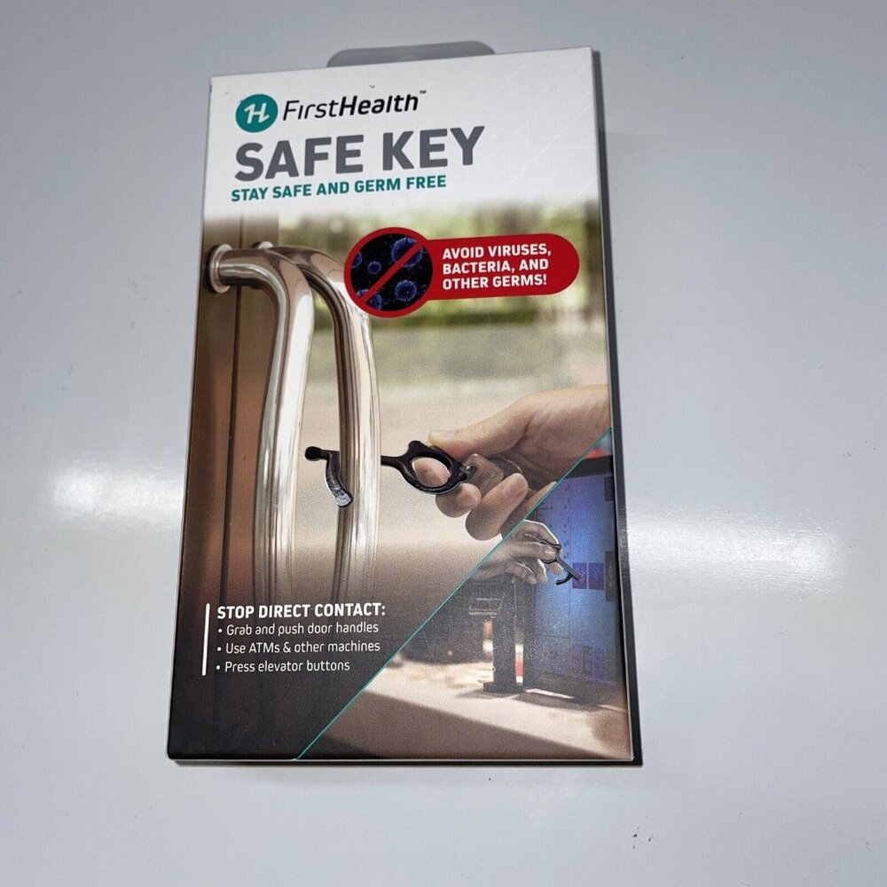 FirstHealth Safe Key‎ Safe, Hygienic Tool, Black Touch Screen Compatible